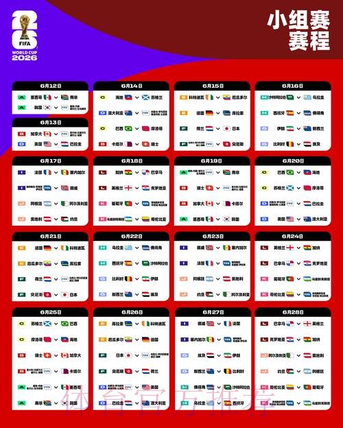2026世界杯比赛时间高清版最新时间表在哪里看 2026世界杯比赛时间高清版最新时间表在哪里看